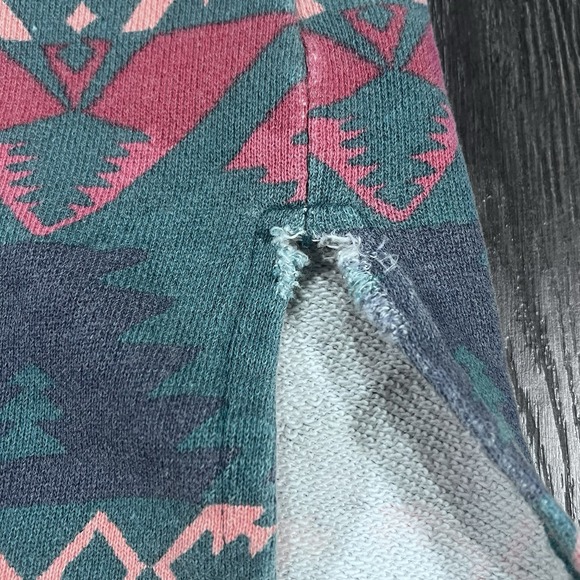 Vintage‎ 90s Nuovo Sweater Womens Small Mock Neck Southwest Native Aztec READ - Picture 7 of 9